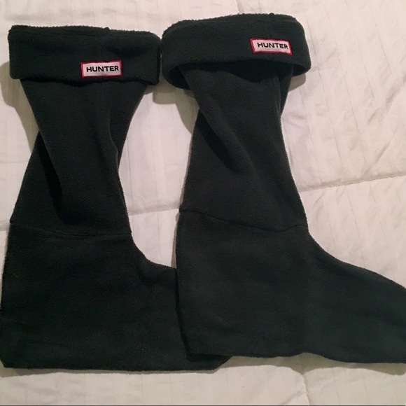 Hunter Accessories - Hunter Boot Original Tall Boot Fleece sock Olive M